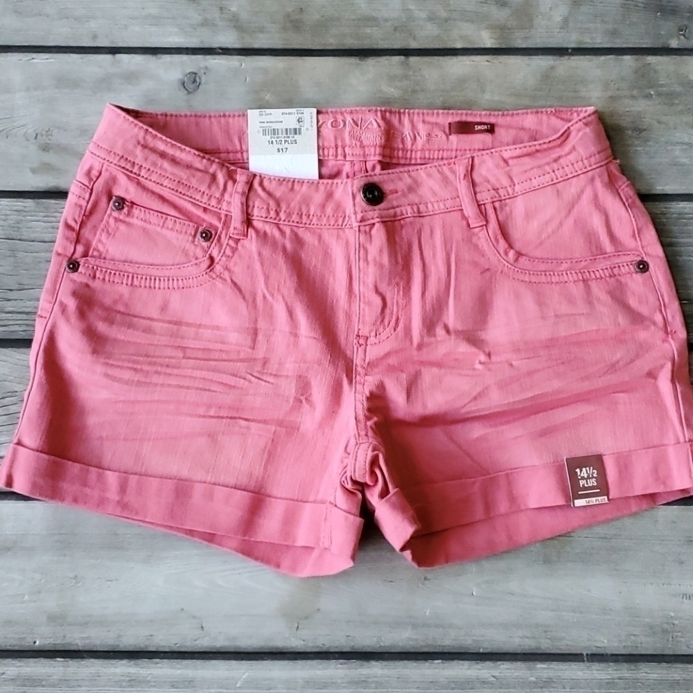 NWT Arizona Girls Shorts Sz 14 1/2 Plus